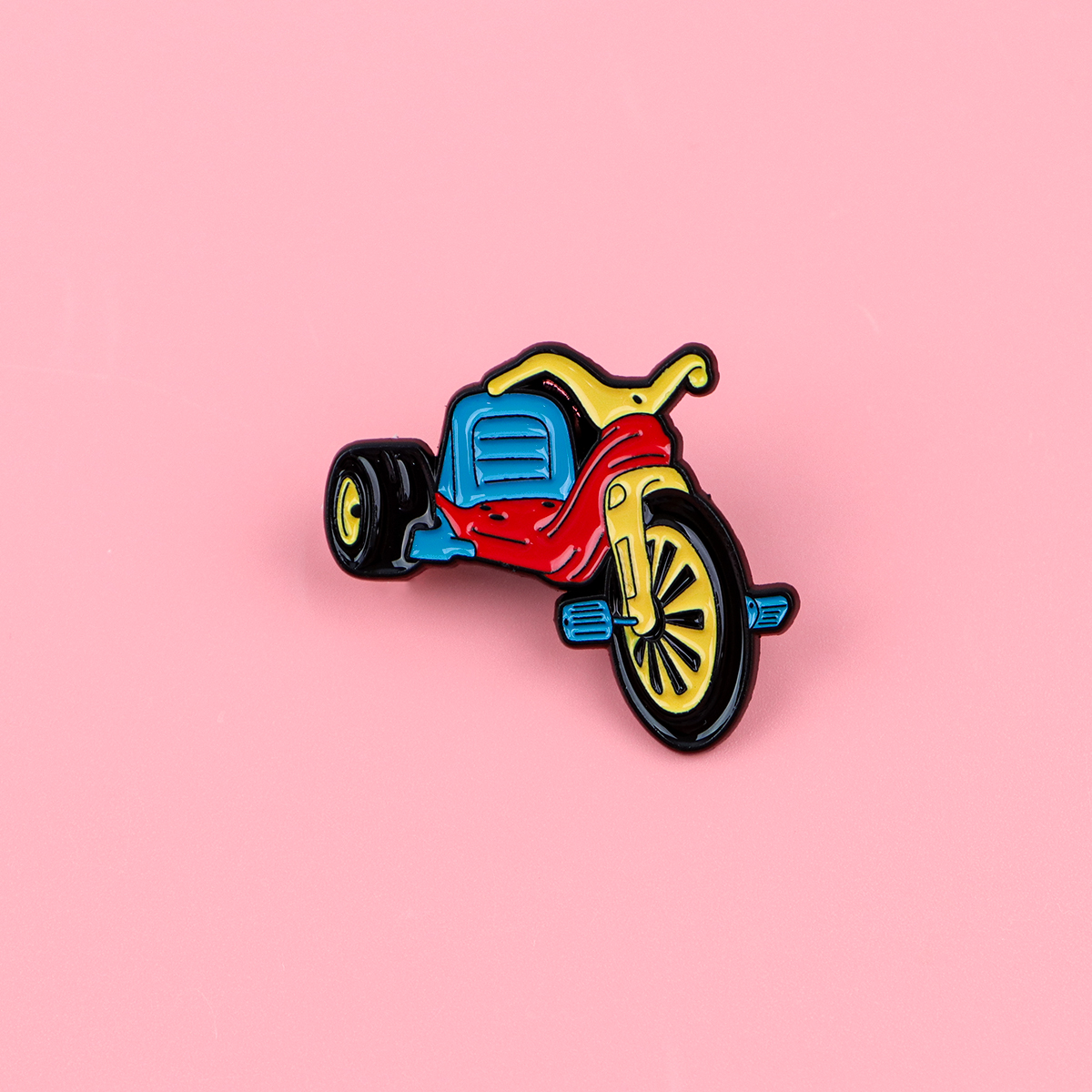 Embroidery Wallpaper - Retro Bicycle Enamel Pin Vintage Brooch