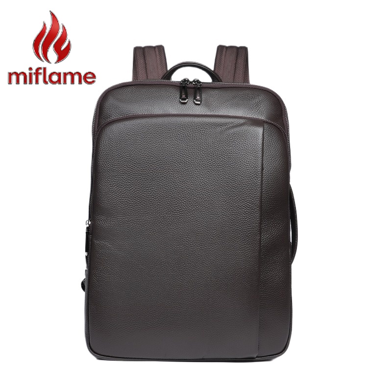 Embroidery Bag - Men's Top Grain Leather Backpack Large