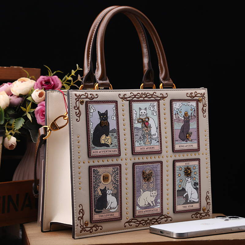 Embroidery Cat - Vintage and Luxury Designer Bag with