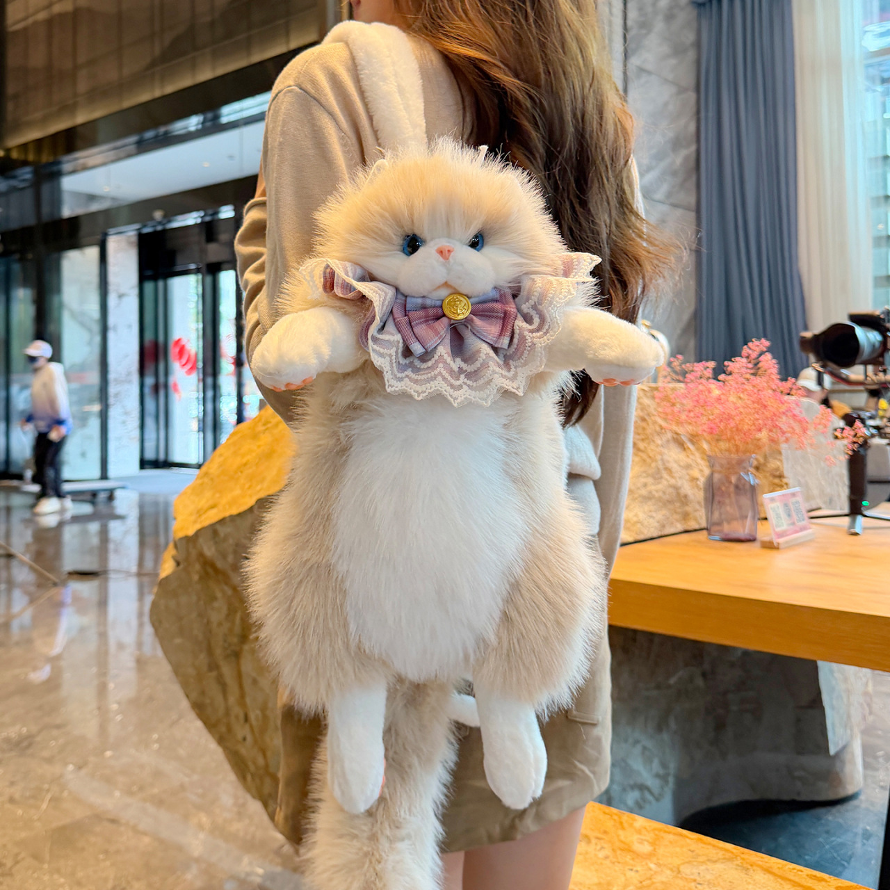 Embroidery Cat - Cute Cat Shaped Backpacks Harajuku Ragdoll