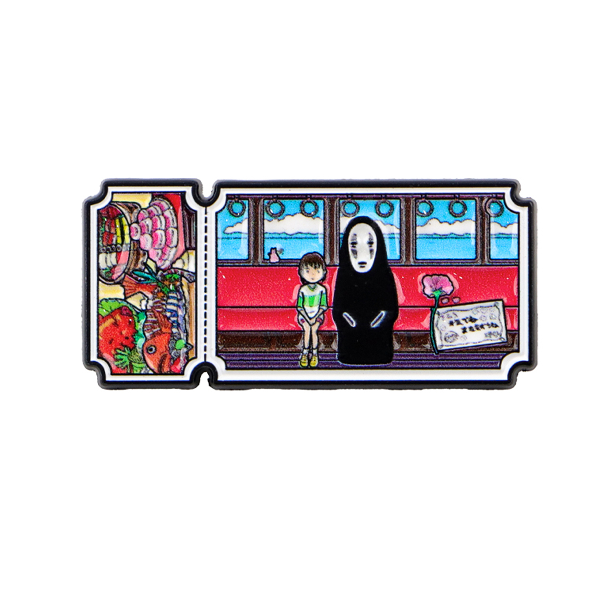 Embroidery Illustration - Anime Movie Enamel Pin Cartoon Badge