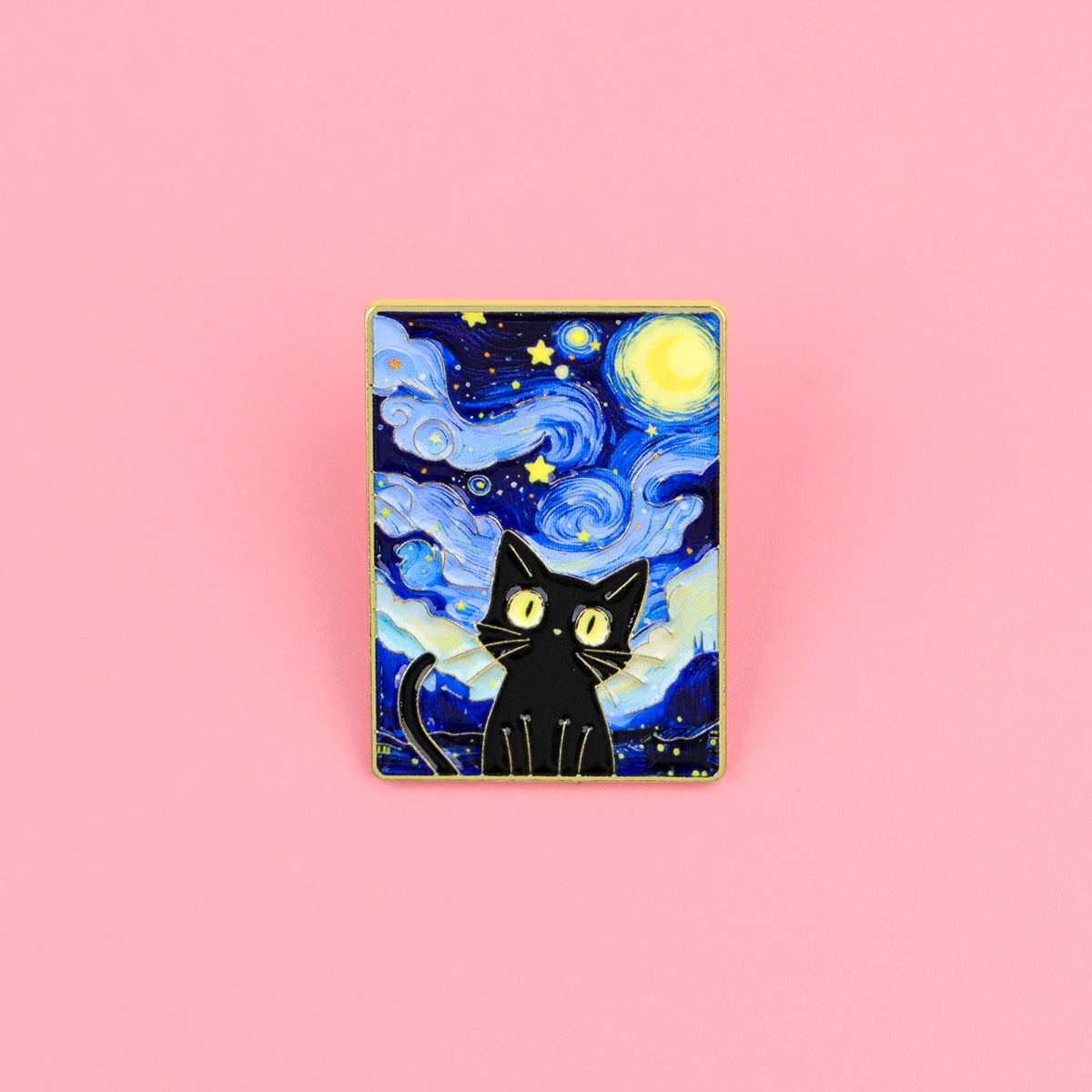 Embroidery Wallpaper - Starry Night by Van Gogh Blank