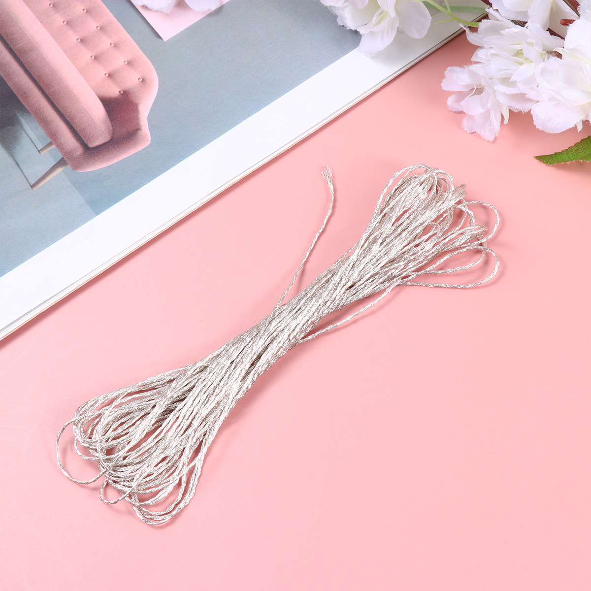Embroidery Machine - 12Pcs Metallic Sewing Thread Set Glitter