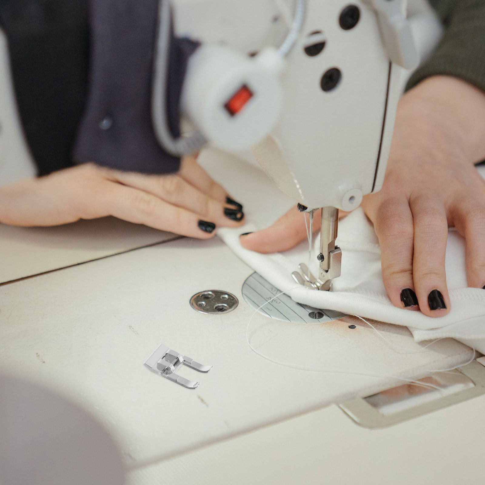 Embroidery Machine - Open Toe Embroidery Presser Foot Silver
