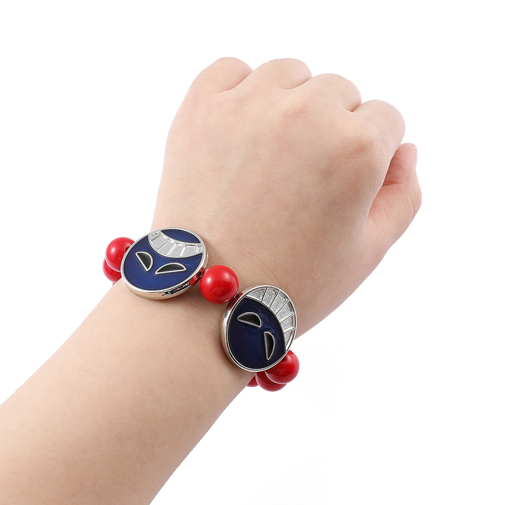 Anime Red Beads Face Bracelet  - Embroidery Illustration avis et prix