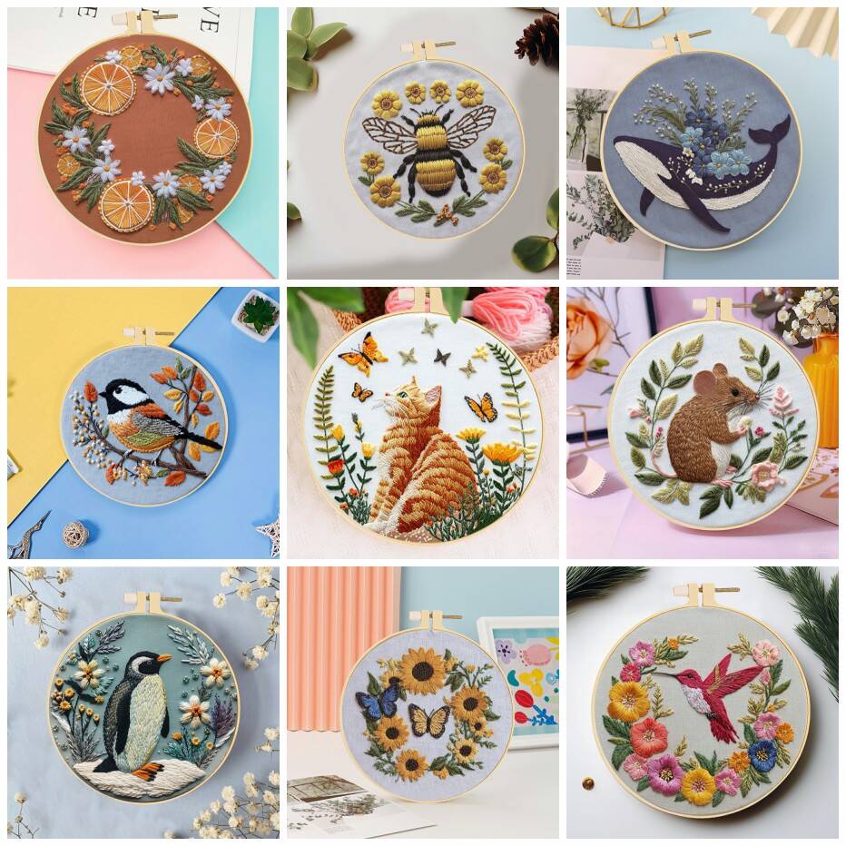 1pc DIY Embroidery Supplies An - Embroidery Whale avis et prix