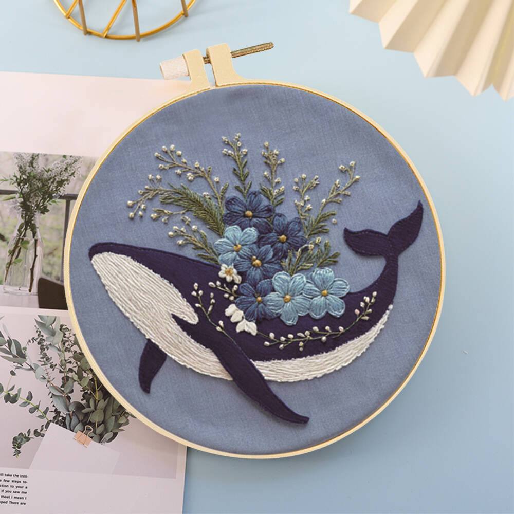 1pc DIY Embroidery Supplies An - Embroidery Whale avis et prix