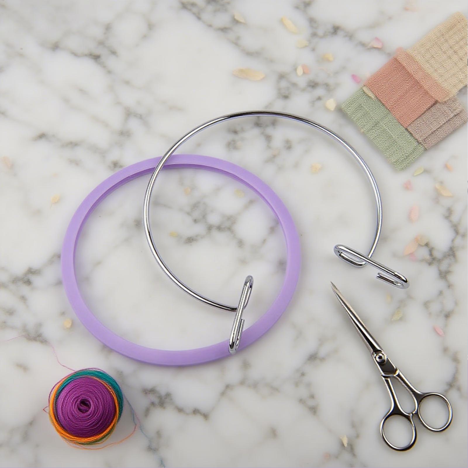 Hoop For Cross Stitching Metal - Embroidery Handicraft avis et prix