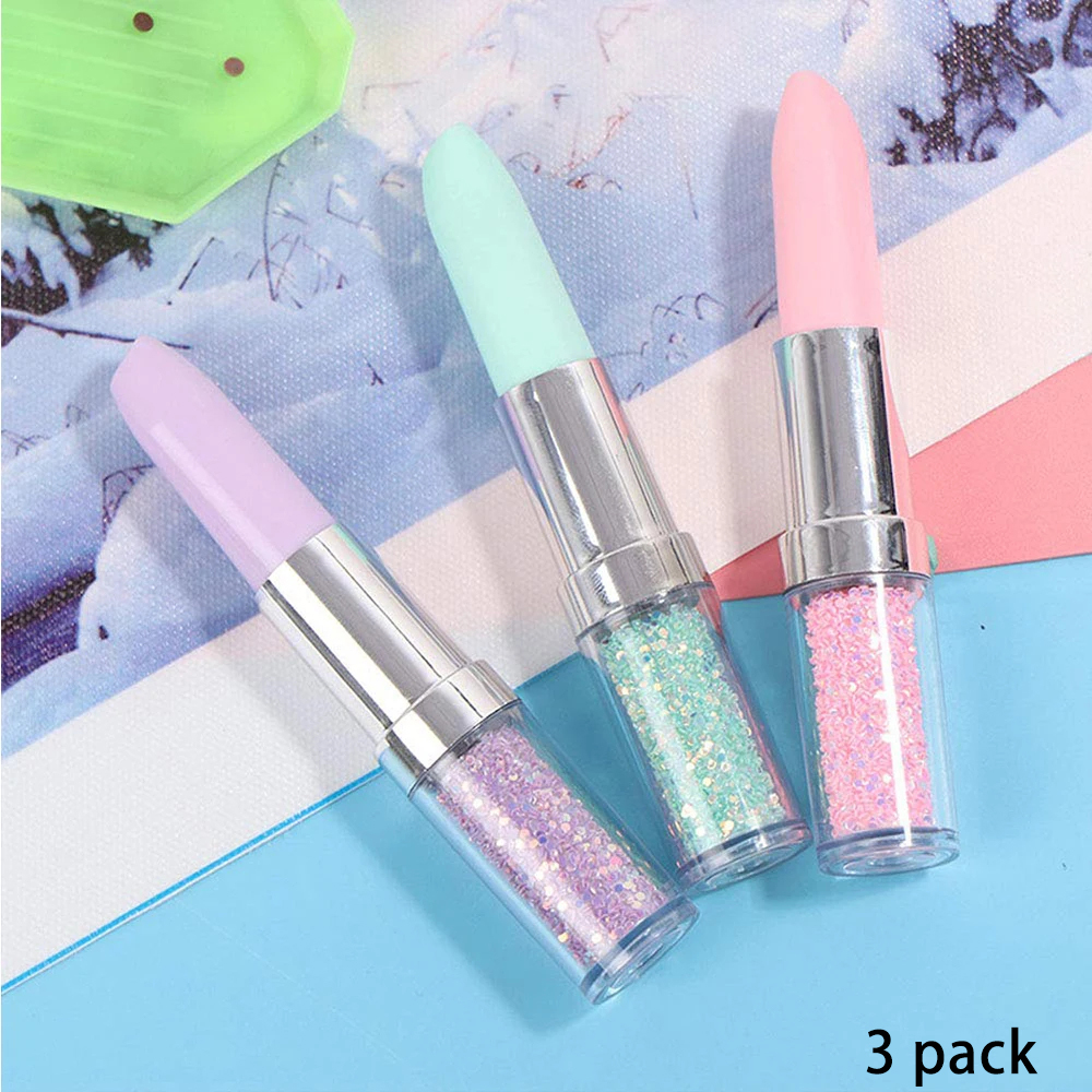 Lipstick Shape Diamond Paintin - Embroidery Handicraft avis et prix