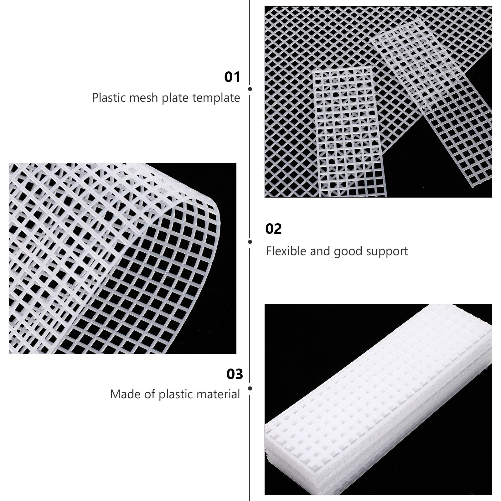 10Pcs DIY Bag Grid Plates Clea - Embroidery Bag avis et prix