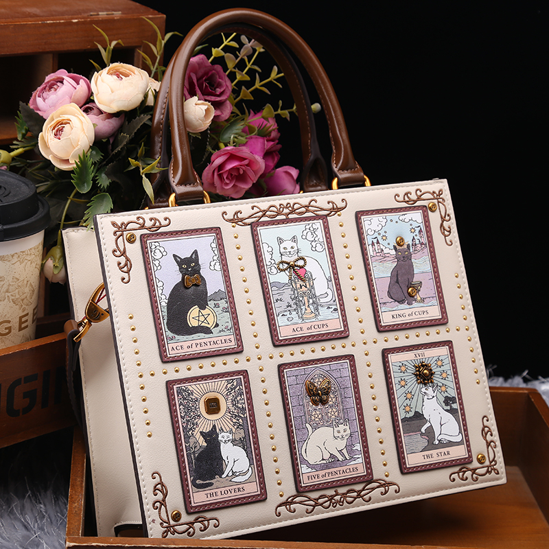 Vintage and Luxury Designer Ba - Embroidery Cat avis et prix