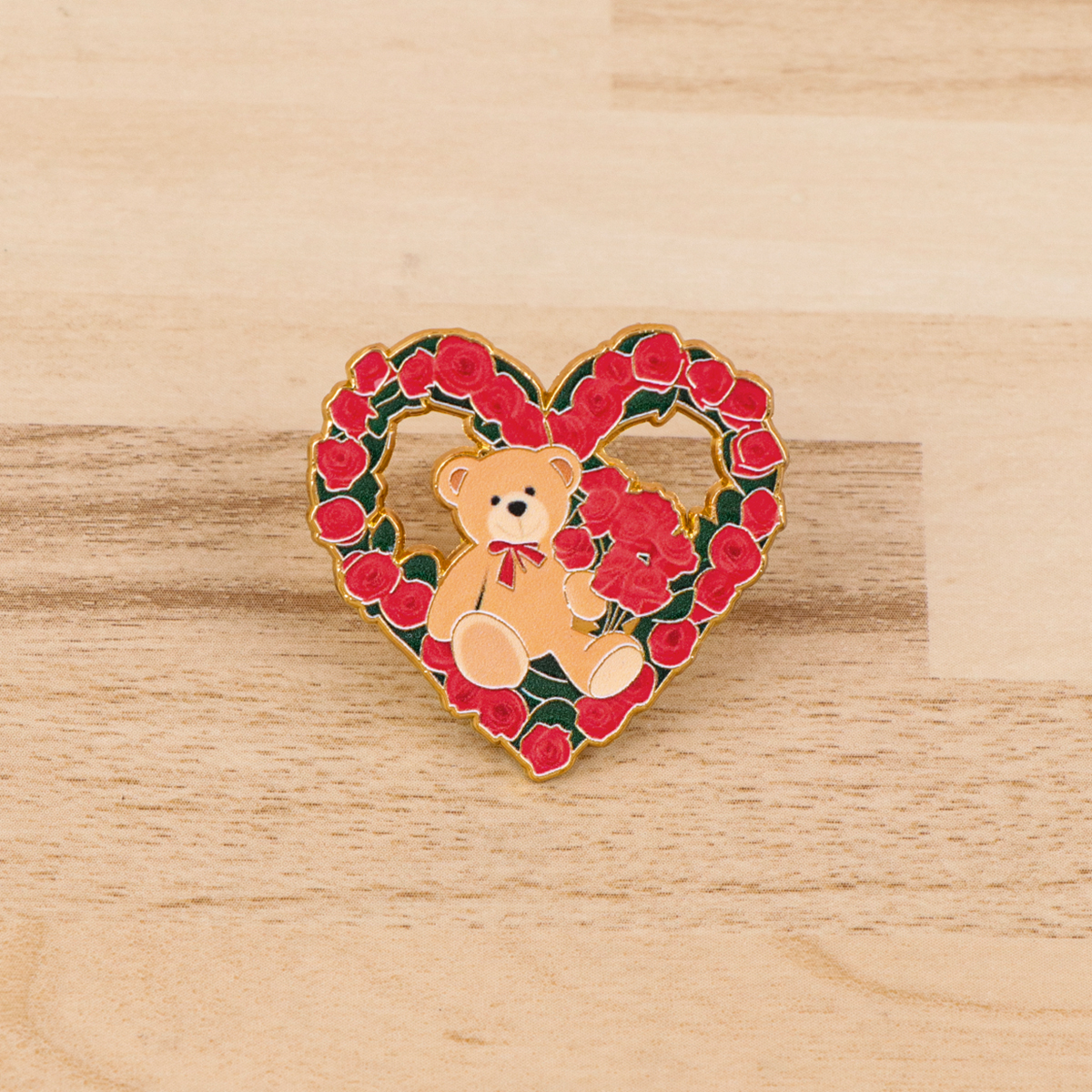 Fox Rose Bear Enamel Pins Anim - Embroidery Wallpaper avis et prix