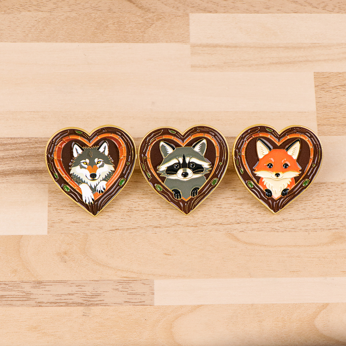 Fox Rose Bear Enamel Pins Anim - Embroidery Wallpaper avis et prix
