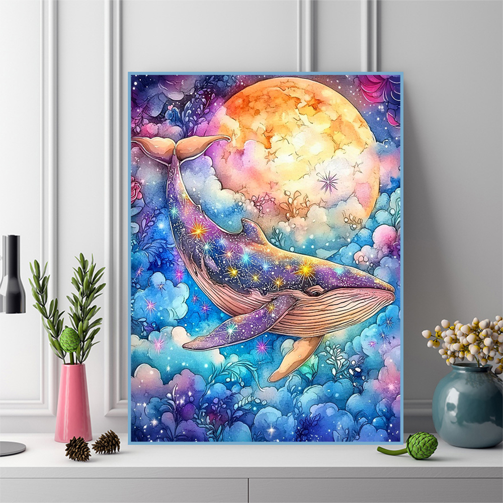 Evershine Full Drill Diamond E - Embroidery Whale avis et prix
