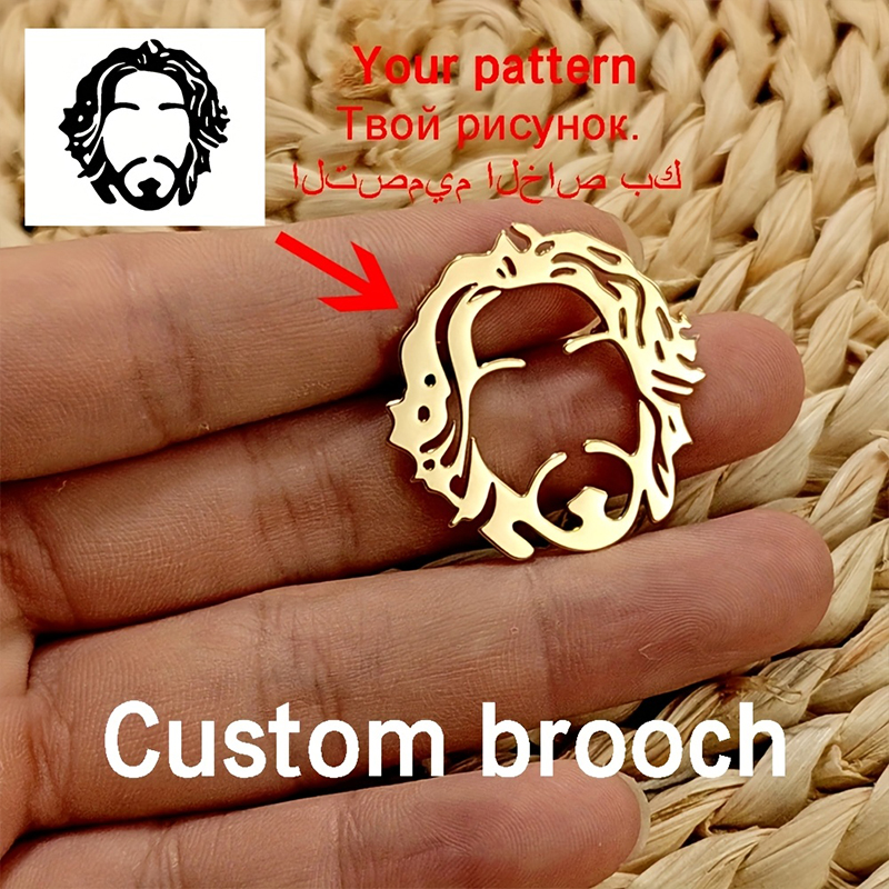Custom Logo Brooch Personalize - Embroidery Illustration avis et prix