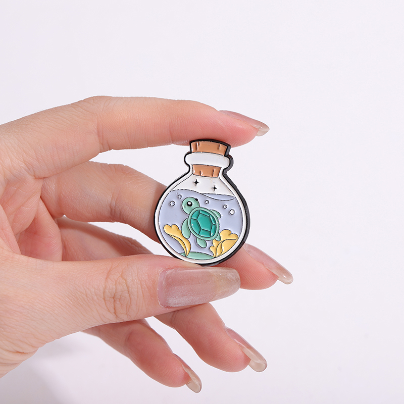 Mushroom Cat Bottle Enamel Pin - Embroidery Whale avis et prix