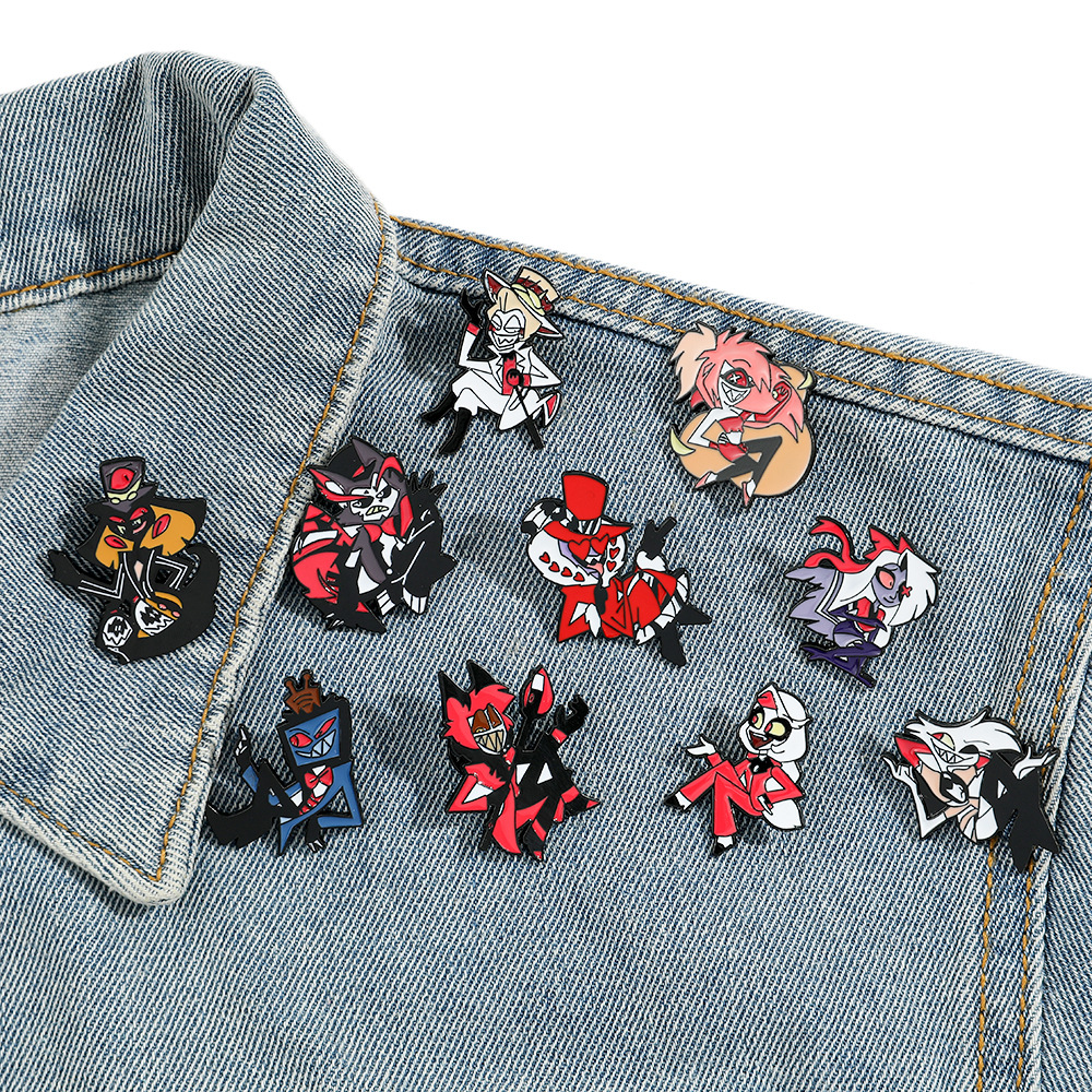 Hazbin Hotel Enamel Pin Brooch - Embroidery Wallpaper avis et prix