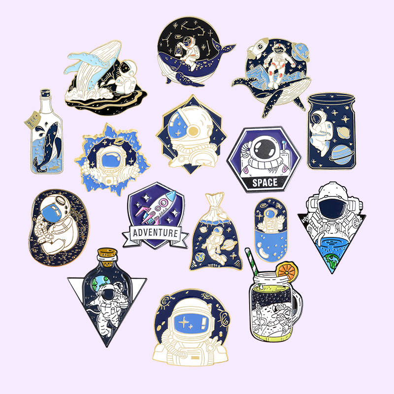 Space Whale Series Enamel Pin  - Embroidery Whale avis et prix
