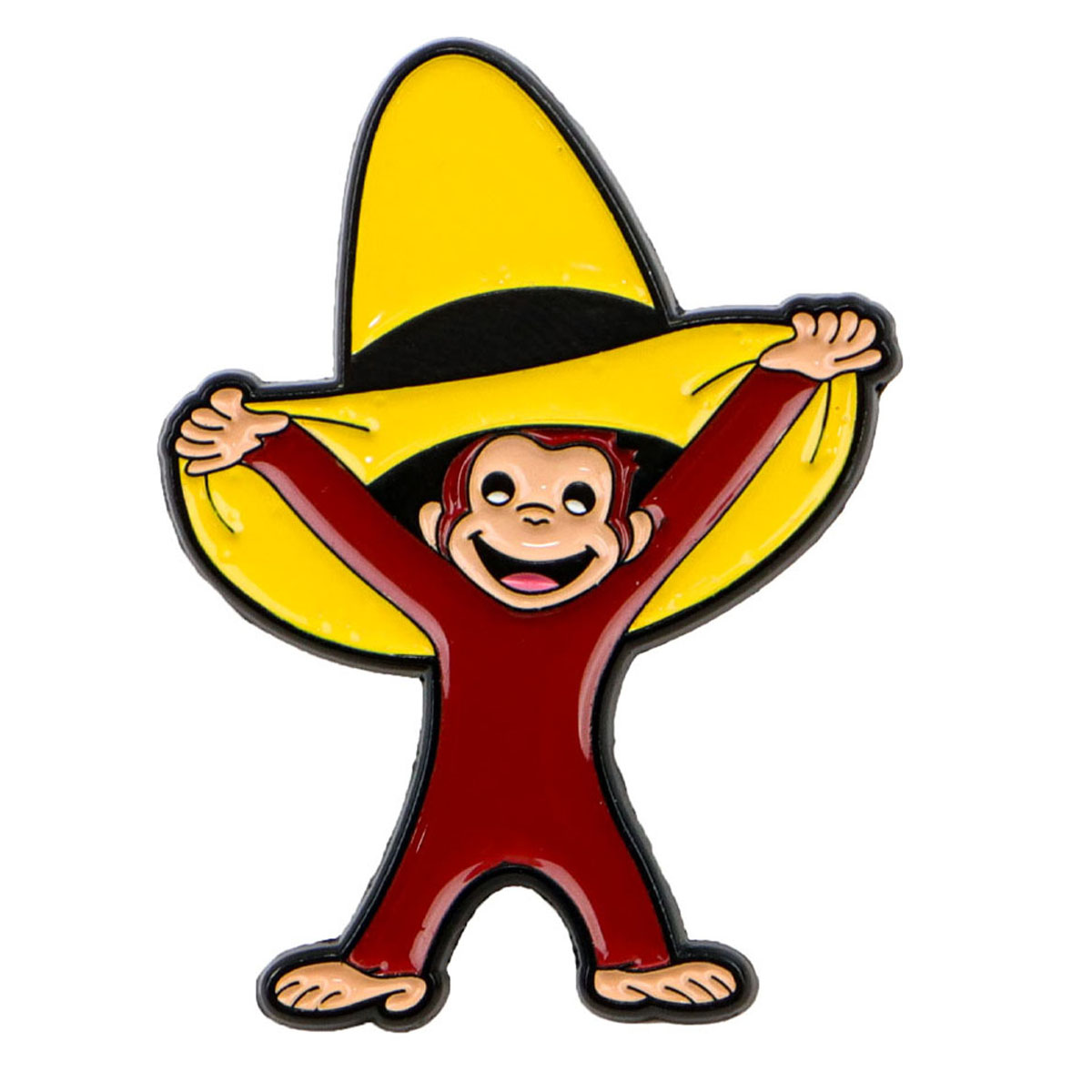 Cute Monkey Enamel Pin Funny B - Embroidery Illustration avis et prix