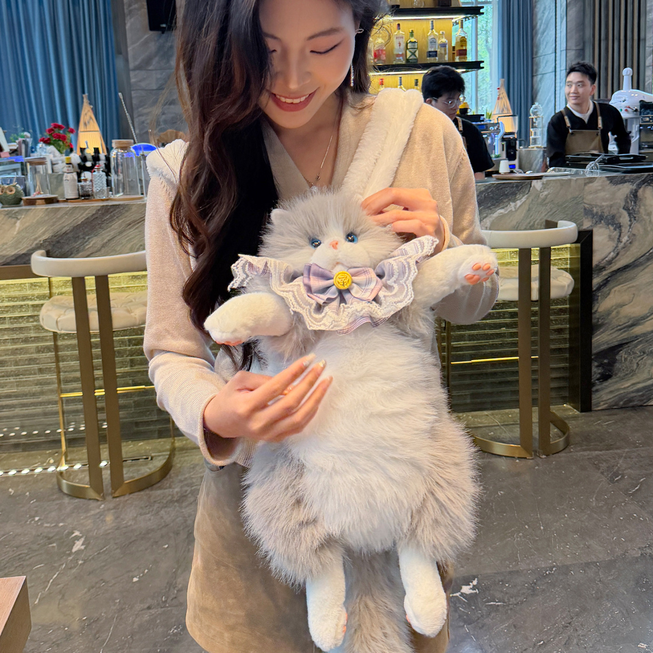 Cute Cat Shaped Backpacks Hara - Embroidery Cat avis et prix