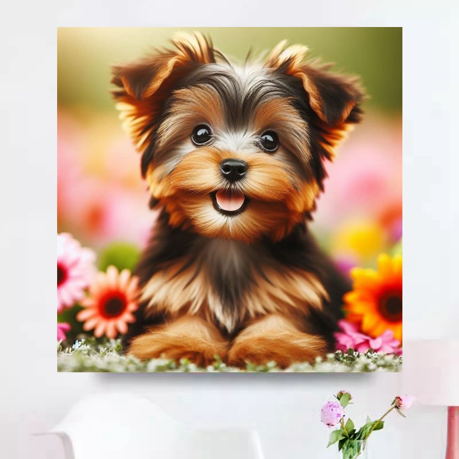 Yorkshire Terrier Dog 5D DIY D - Embroidery Handicraft avis et prix