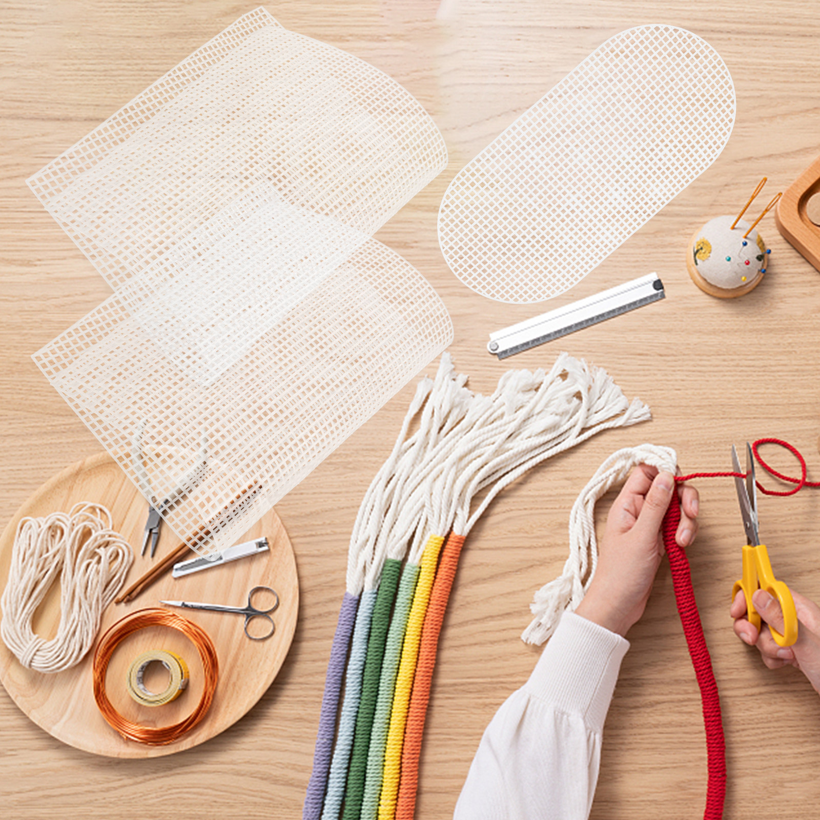 1Set Plastic Canvas Sheet DIY  - Embroidery Bag avis et prix