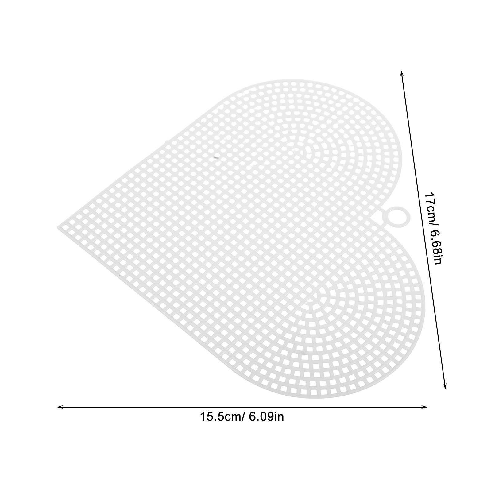 6Pcs Plastic Mesh Heart Shape  - Embroidery Bag avis et prix
