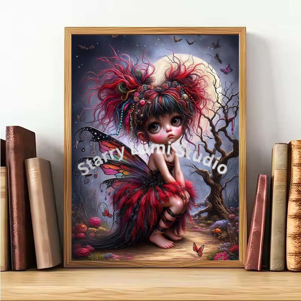 5D Diamond Painting Kit Gothic - Embroidery Cat avis et prix