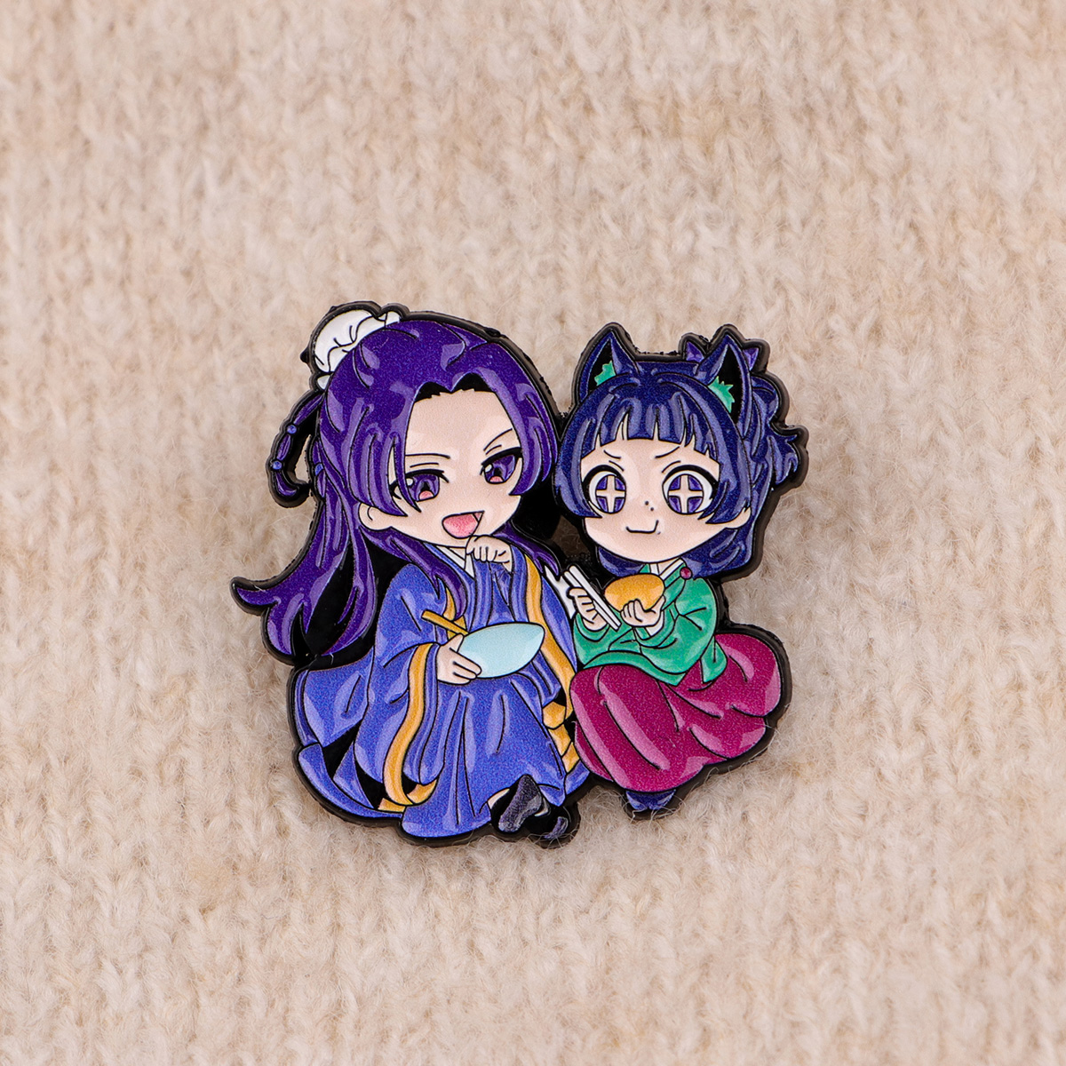 Anime Manga Enamel Lapel Pins  - Embroidery Illustration avis et prix