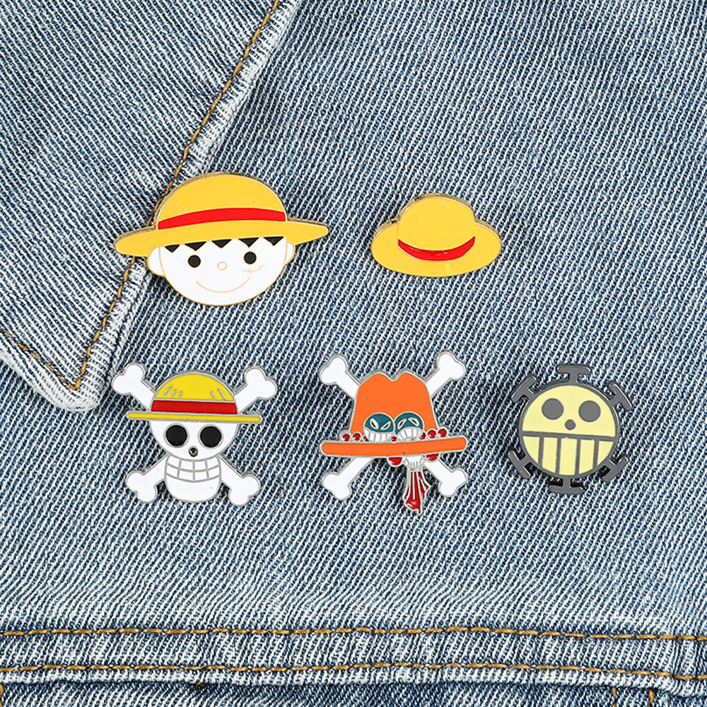One Piece Brooch Anime Cartoon - Embroidery Illustration avis et prix