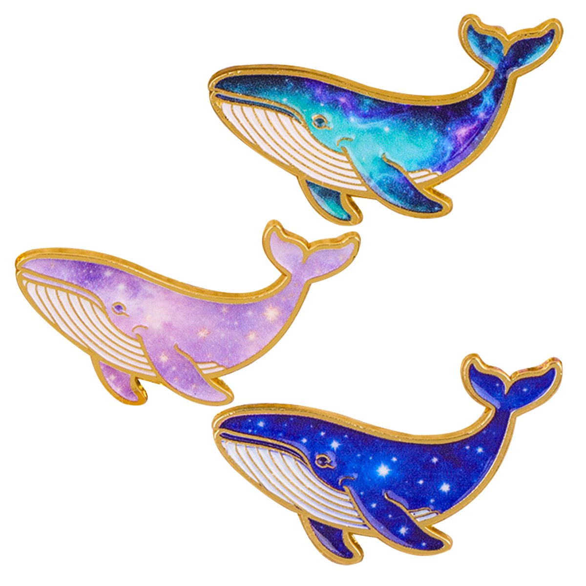 Colorful Humpback Whale Enamel - Embroidery Whale avis et prix