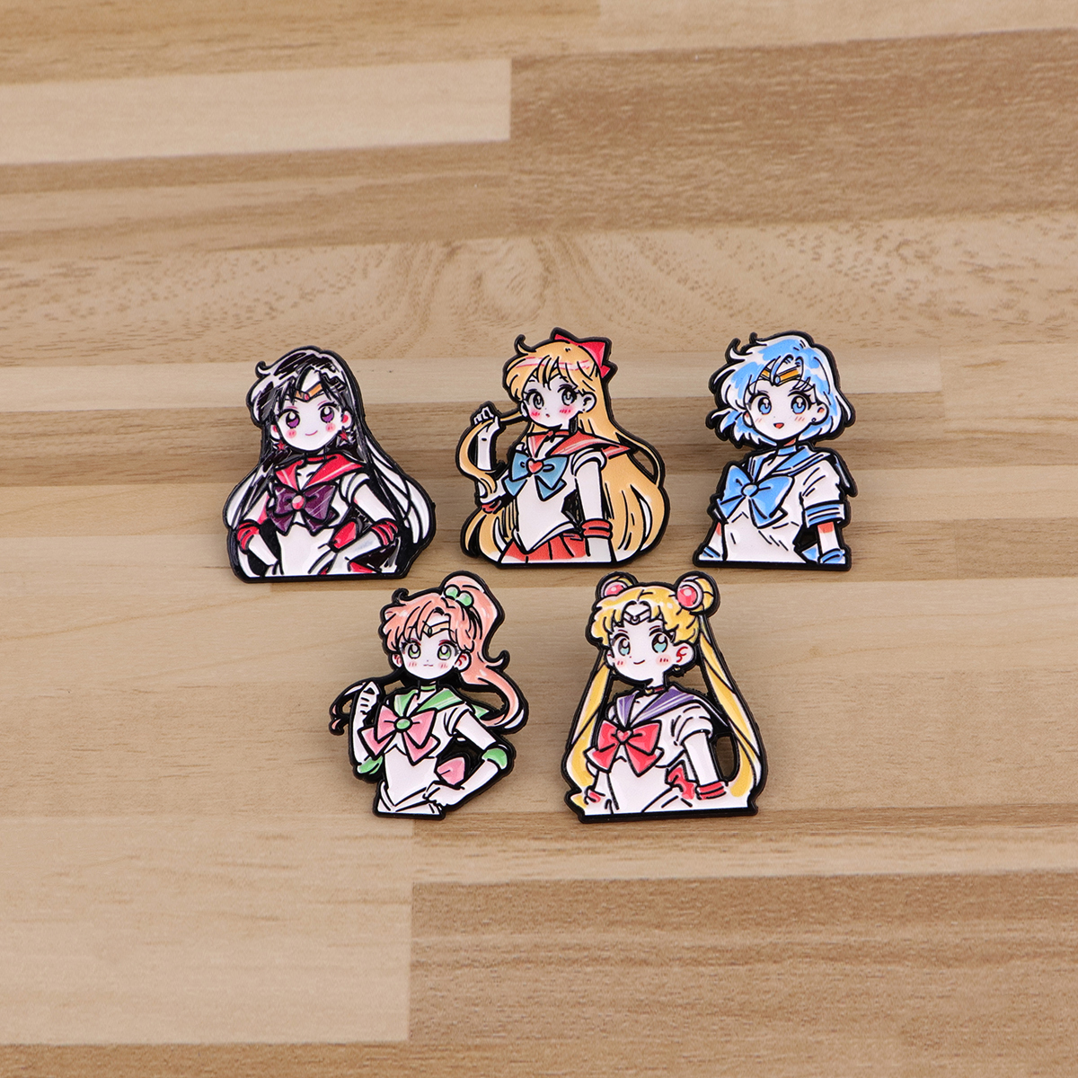 Cute Girls Enamel Pin Manga An - Embroidery Illustration avis et prix