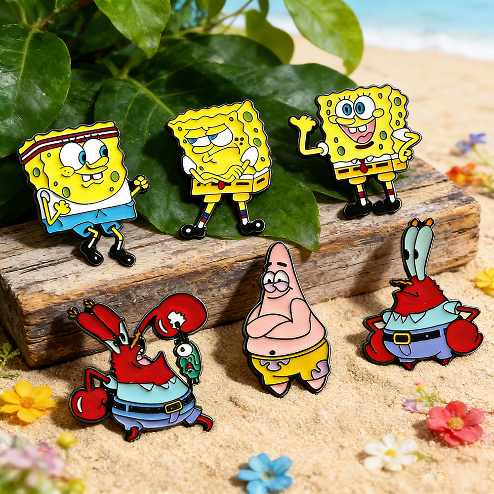 6 Pcs SpongeBob SquarePants An - Embroidery Wallpaper avis et prix