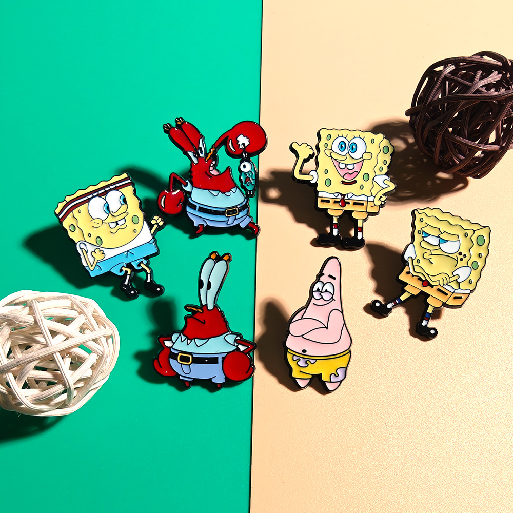 6 Pcs SpongeBob SquarePants An - Embroidery Wallpaper avis et prix
