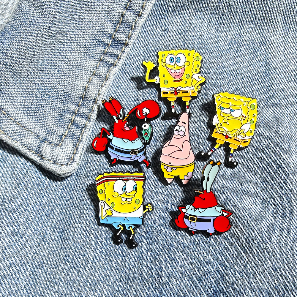 6 Pcs SpongeBob SquarePants An - Embroidery Wallpaper avis et prix