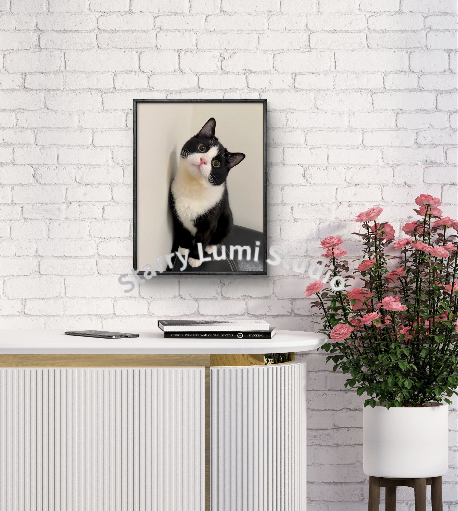 Diamond Painting Kit Black and - Embroidery Cat avis et prix