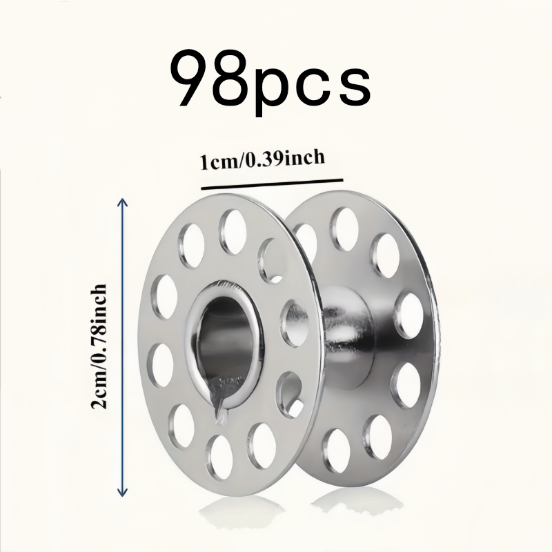 98Pcs Reusable Metal Bobbins,  - Embroidery Machine avis et prix