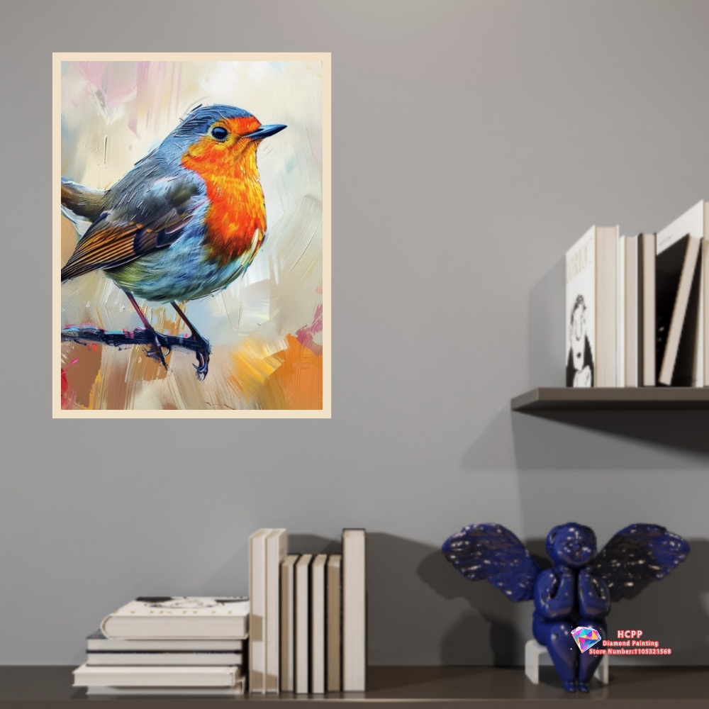unframe Robin Bird Cute Robin  - Embroidery Handicraft avis et prix