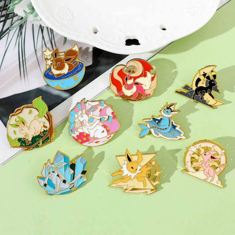 Anime Eeveelution Eevee Enamel - Embroidery Illustration avis et prix