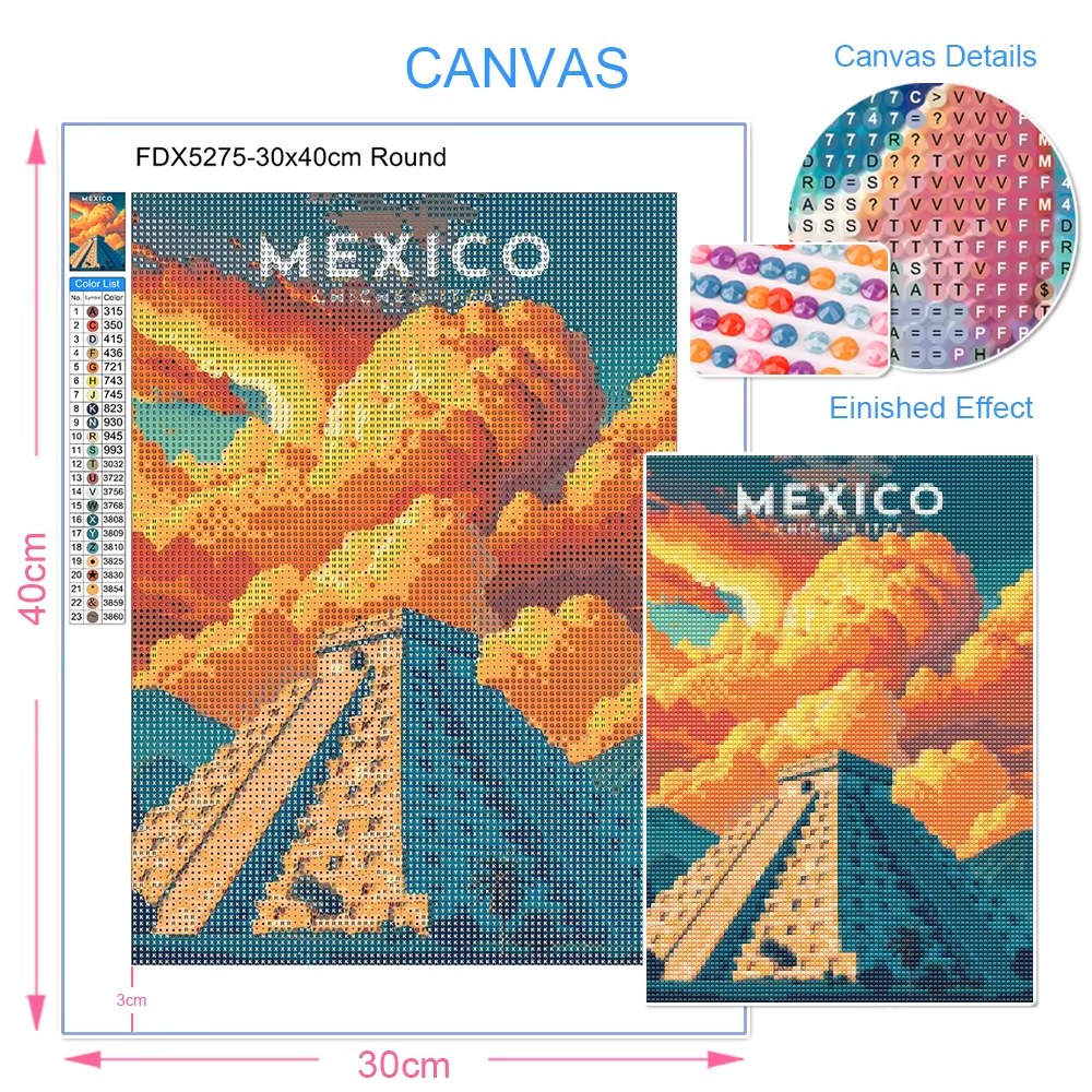 1pc frameless diamond painting - Embroidery Handicraft avis et prix