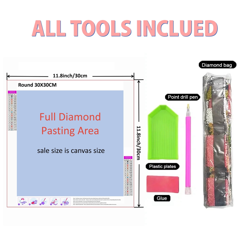 1pc frameless  5D DIY Diamond  - Embroidery Cat avis et prix