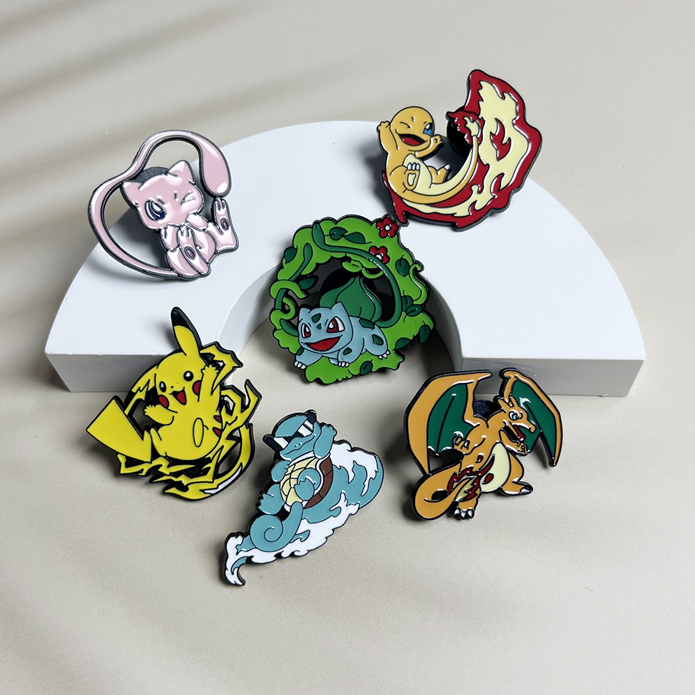 6pcs Anime Pins Set Pokemon En - Embroidery Wallpaper avis et prix