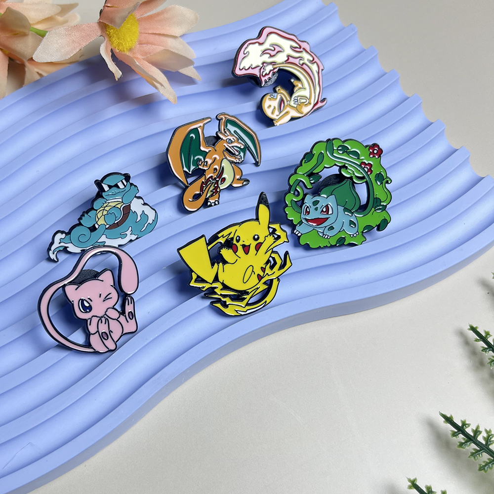 6pcs Anime Pins Set Pokemon En - Embroidery Wallpaper avis et prix